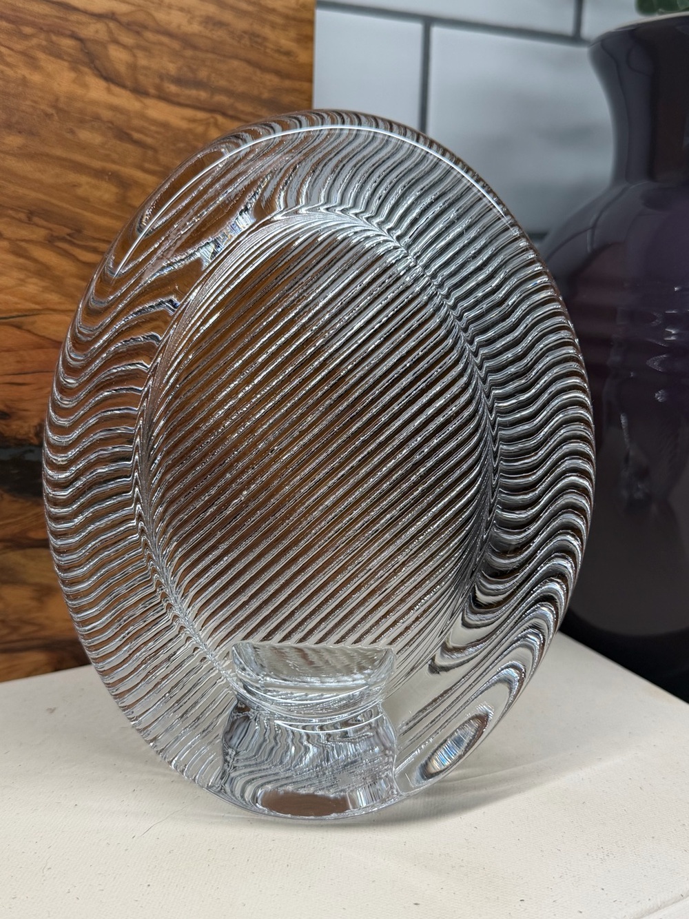 Vintage Mikasa Oval Crystal Frame